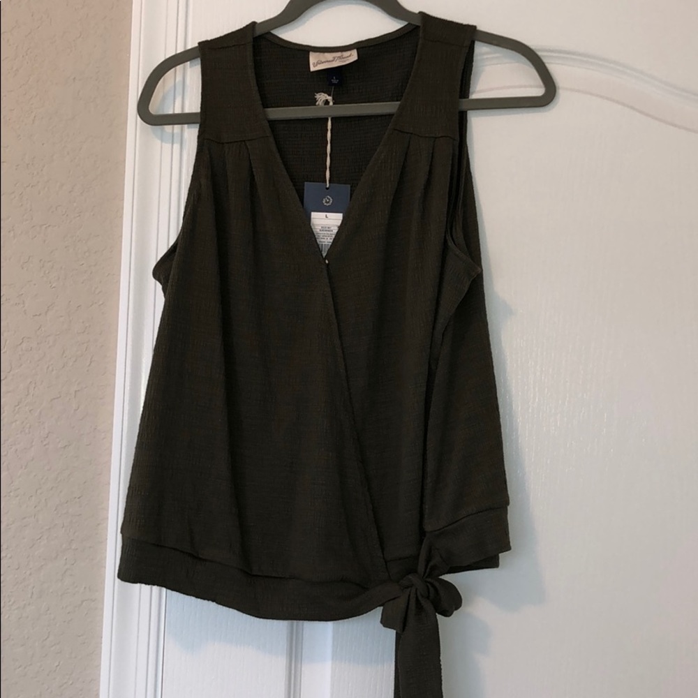 Faux Wrap Tank Top